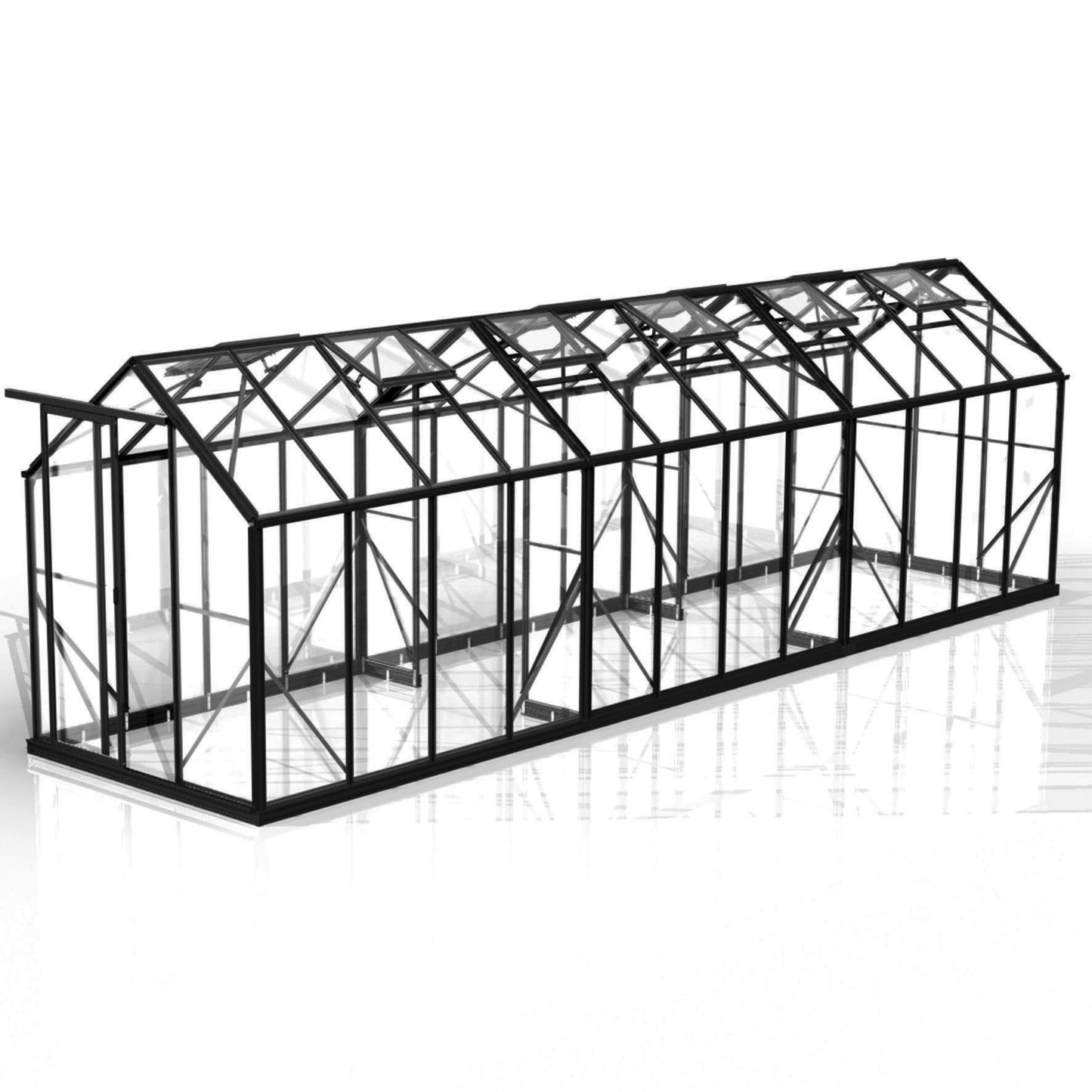 Winter Gardenz Greenhouse 10ft wide series - 4mm Safety Glass