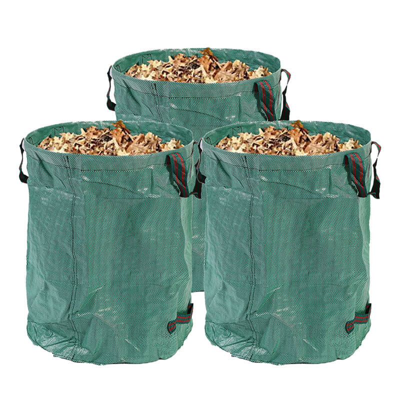 2 x Garden Waste Bag 272L - Green set of two Steelmates