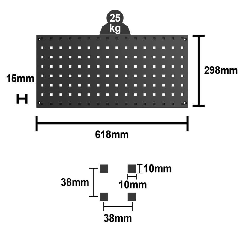 PRO SERIES 3718MM x 580MM x 2020MM BLACK WORKSHOP GARAGE STORAGE CABINET SET