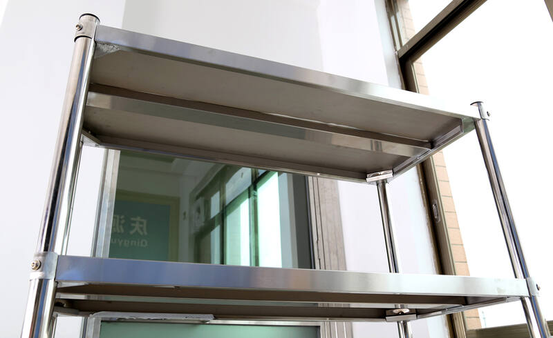 4 Tier stainless steel shelving - 1500x480x1800