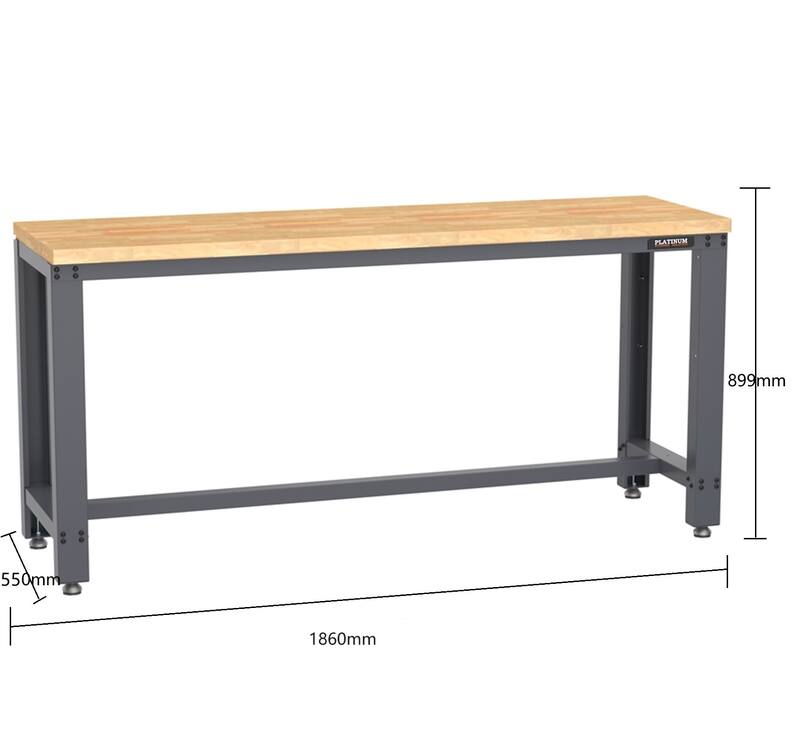 PRO SERIES 1.8m Workbench with Wooden Surface
