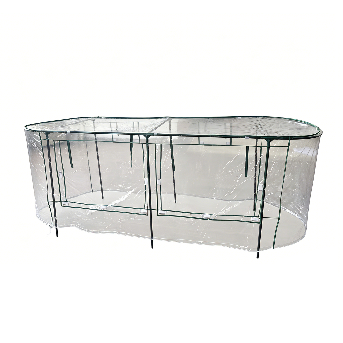 LARGE COVER FOR ALUMINUM-COATED ZINC SHEET GARDEN BED 247x79x97CM Steelmates