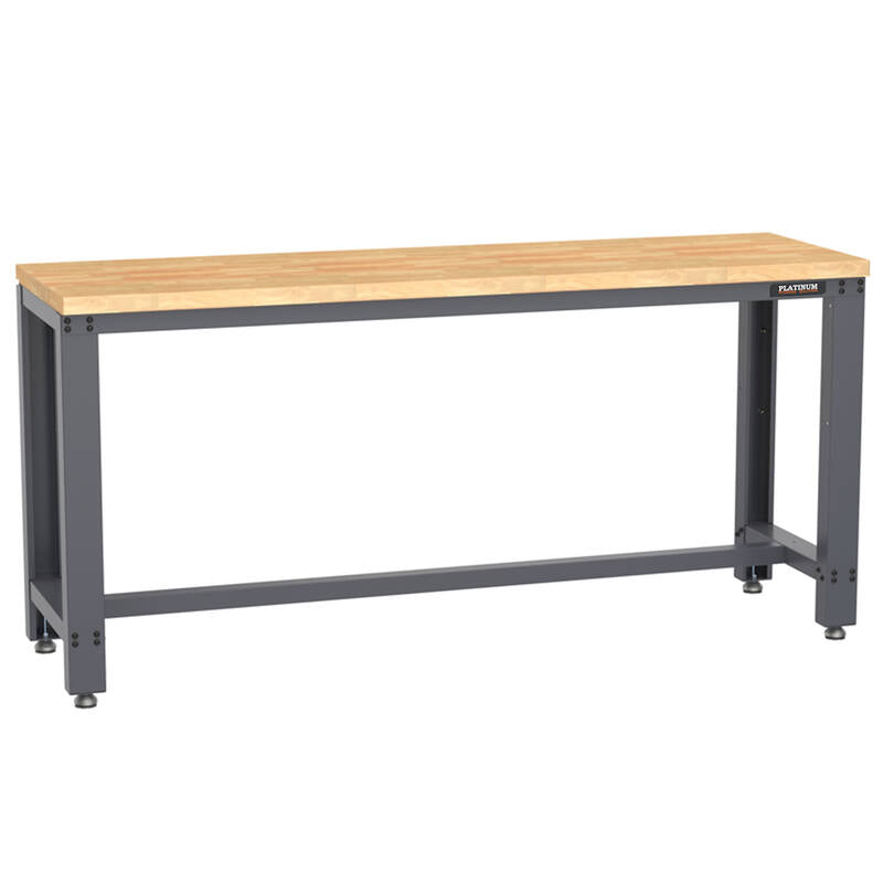 PRO SERIES 1.8m Workbench with Wooden Surface steelmates