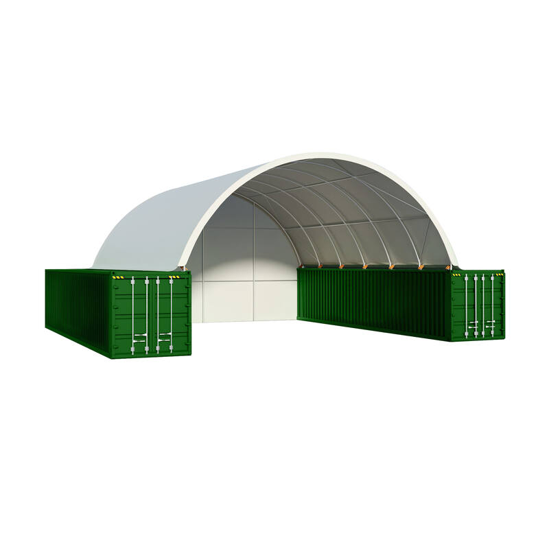 Container Shelter End Wall- 8m width steelmates
