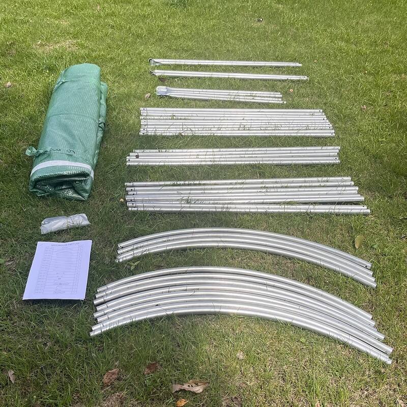 3m x 2m x 2m Tunnel Greenhouses Strong Galvanised Frame Tunnel Greenhouse steelmates