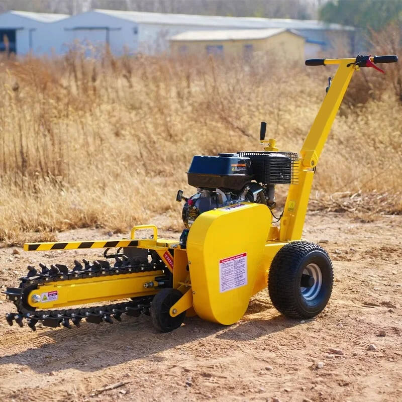 15 Hp Gasoline Engine Powered Mini Trenching Digging Machine steelmates