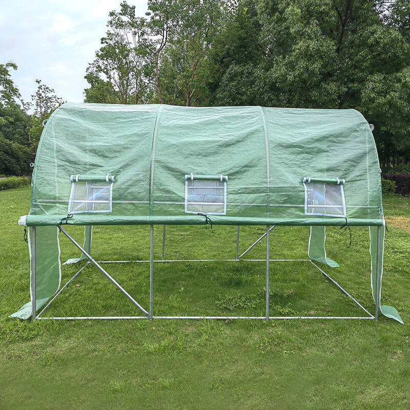Cover for 3m x 2m x 2m Strong Tunnel (Side Open) Greenhouses Tunnel Greenhouse steelmates