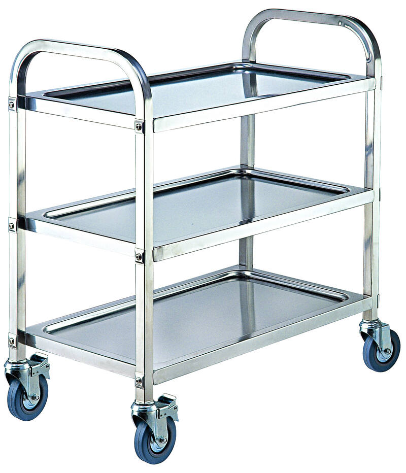 Stainless Steel 3 Tier Trolley steelmates