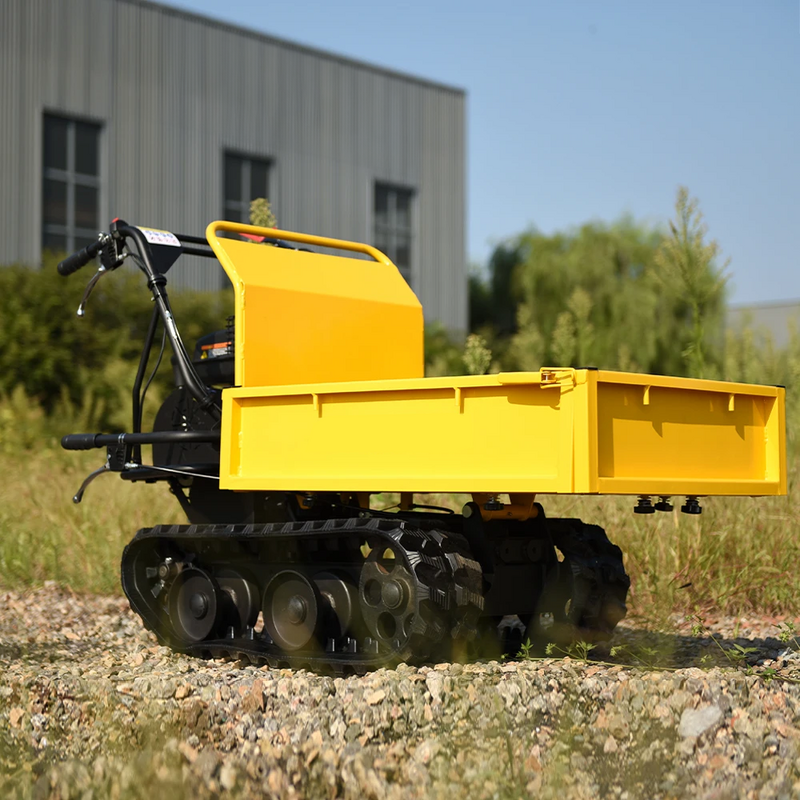 300KG Load Capacity power wheel barrow Mini Track Dumper steelmates