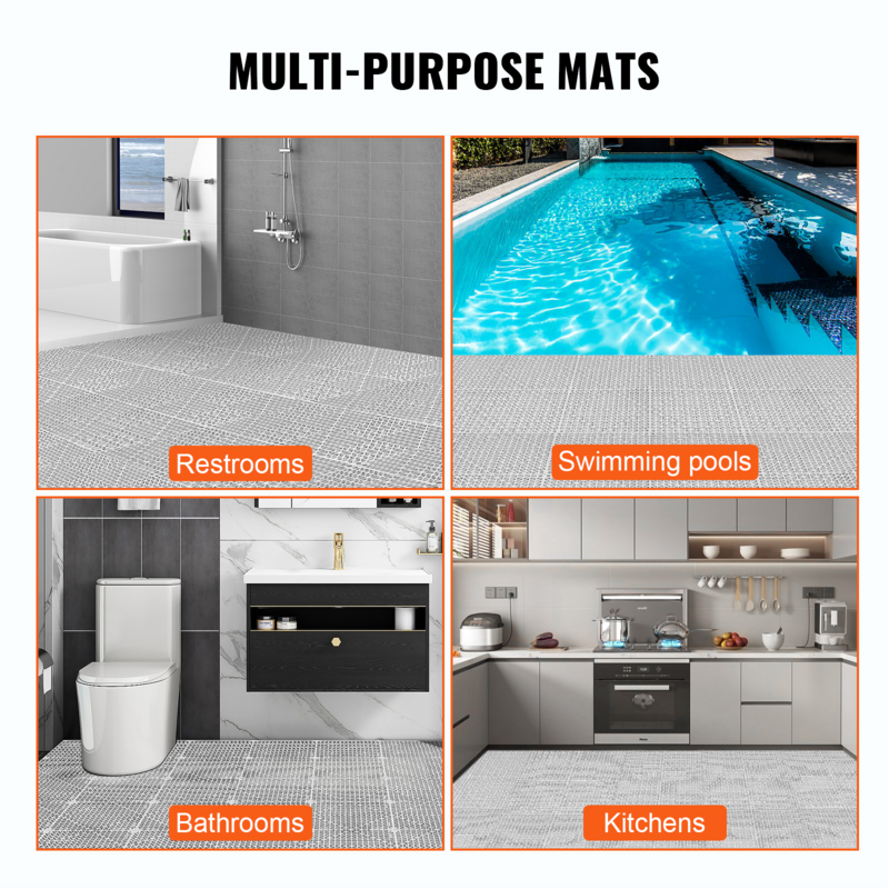 New Model Interlocking Garage Floor Tiles 40x40x1.8 cm Deck Tile Grey steelmates
