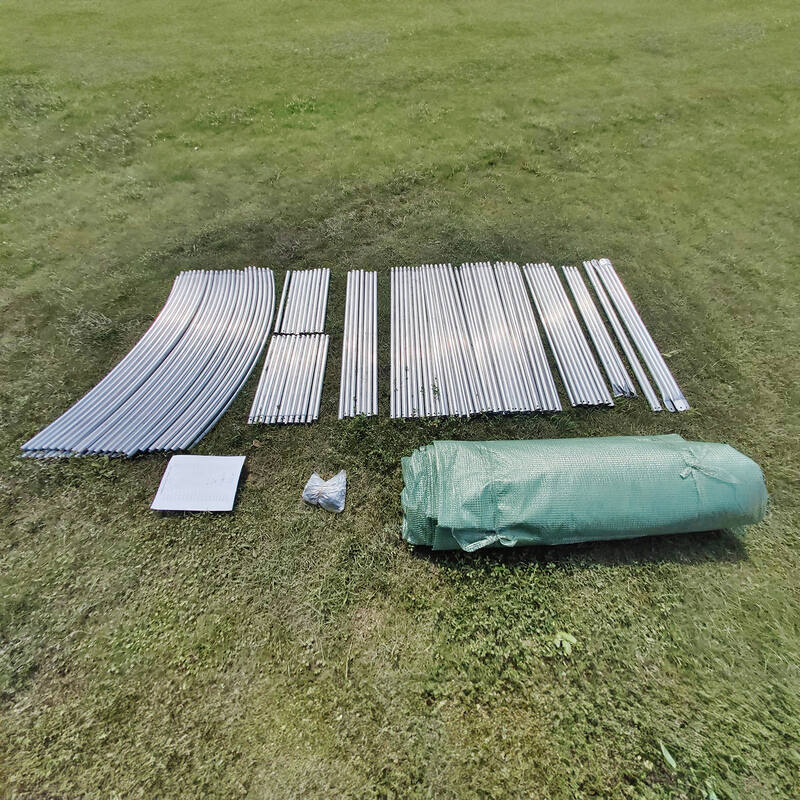 10m x 3m x 2m Strong Tunnel Greenhouses Galvanised Frame Tunnel Greenhouse Steelmates