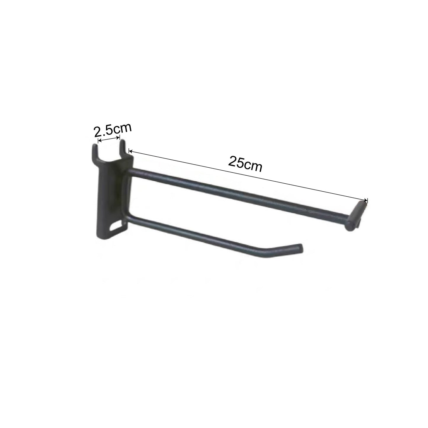 25cm Double Wire Display Hooks -10PCS Steelmates