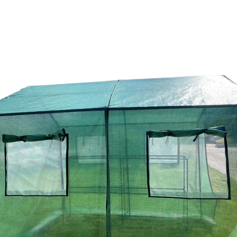 EcoPro 180x250x220cm Extra High Walk in Greenhouse PE Cover Plant Garden Mini Greenhouse Steelmates