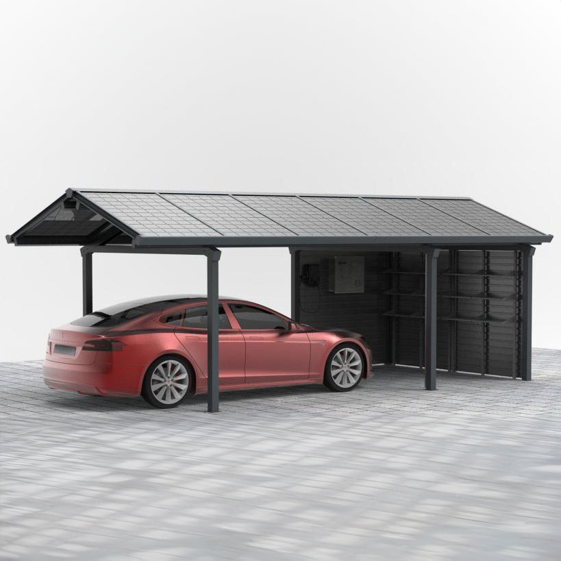 Solar Ready Aluminium Carport with Metal Screen Steelmates
