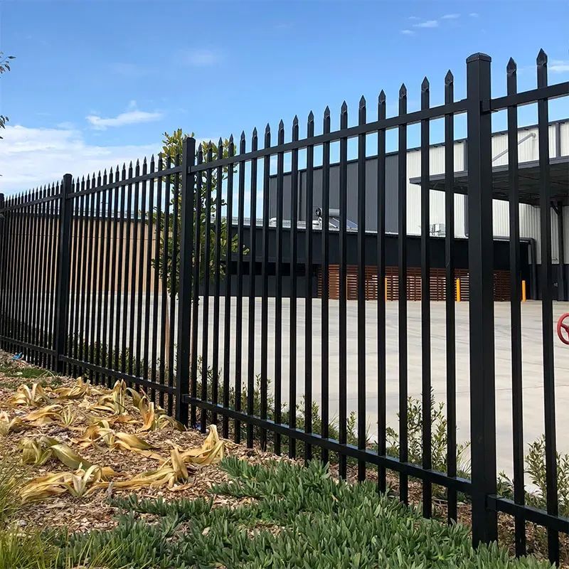 Aluminium Security Fence with Pressed Spear Finial 2400*2000mm Steelmates