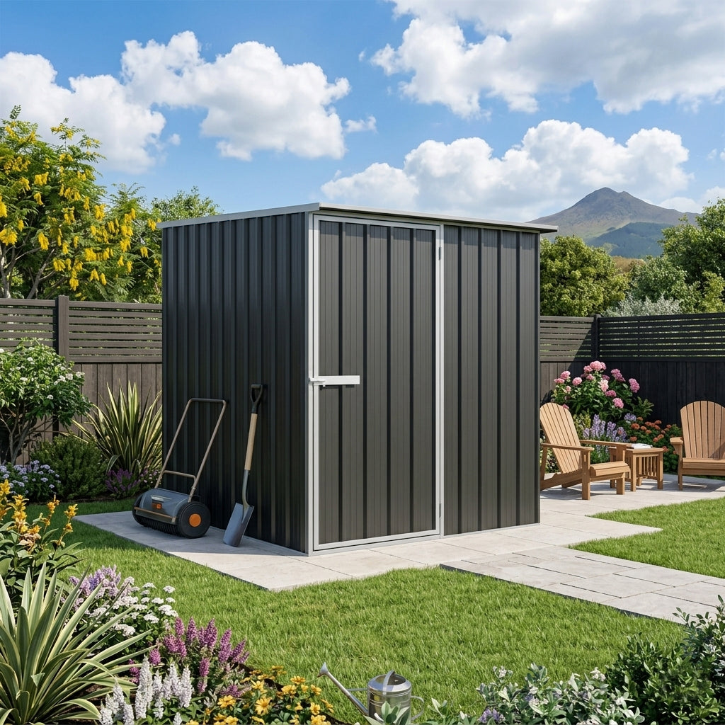 1530 x 1530 x 1980mm Ulti-mates Garden Shed Ironsand Small Garden Sheds Ulti-mates