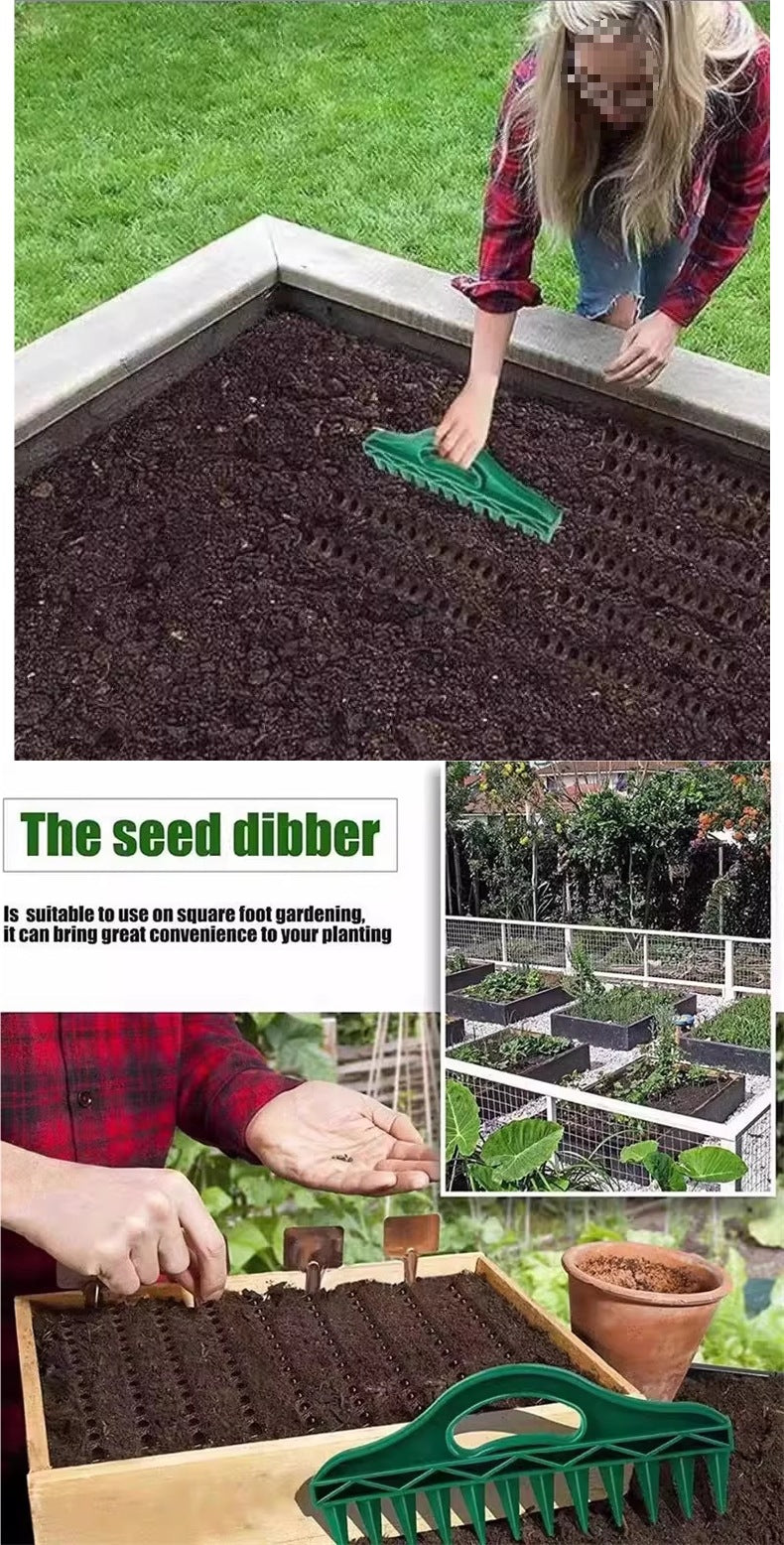 Hexagonal 12-Hole Garden Seeder with Comfortable Grip Steelmates
