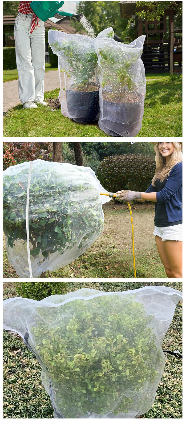 Plant & Fruit Tree Protective Net, Anti-Insect, Anti-Bird, Breathable Garden Mesh Bag Steelmates