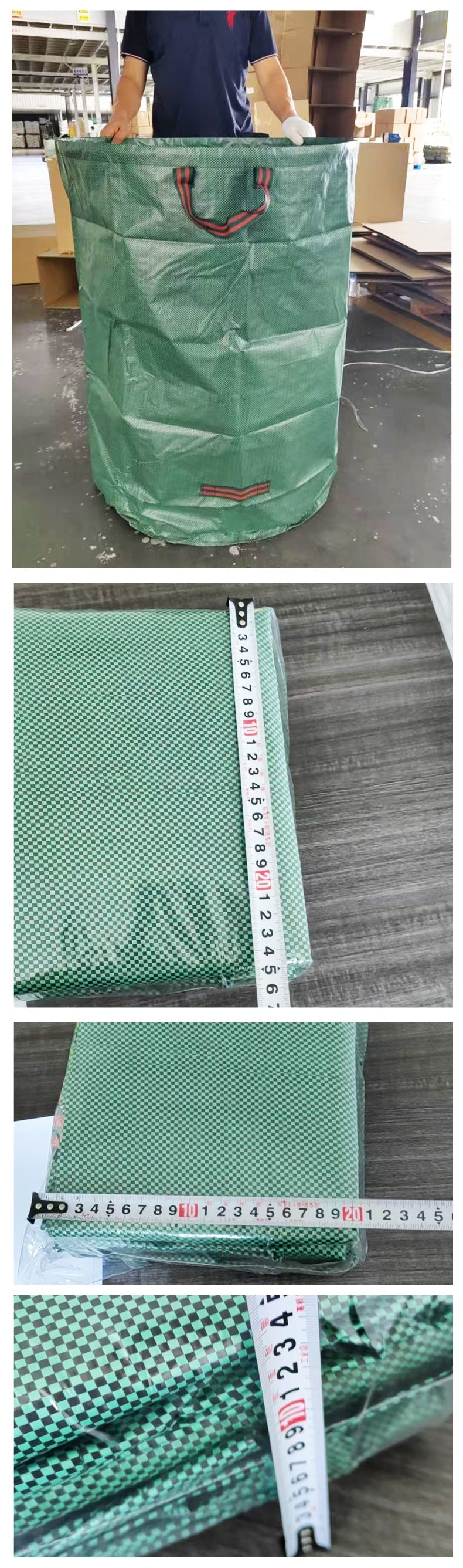Large Capacity Garden Waste Bag Set PP Woven Leaf Collection Bag with Claw Gloves Steelmates