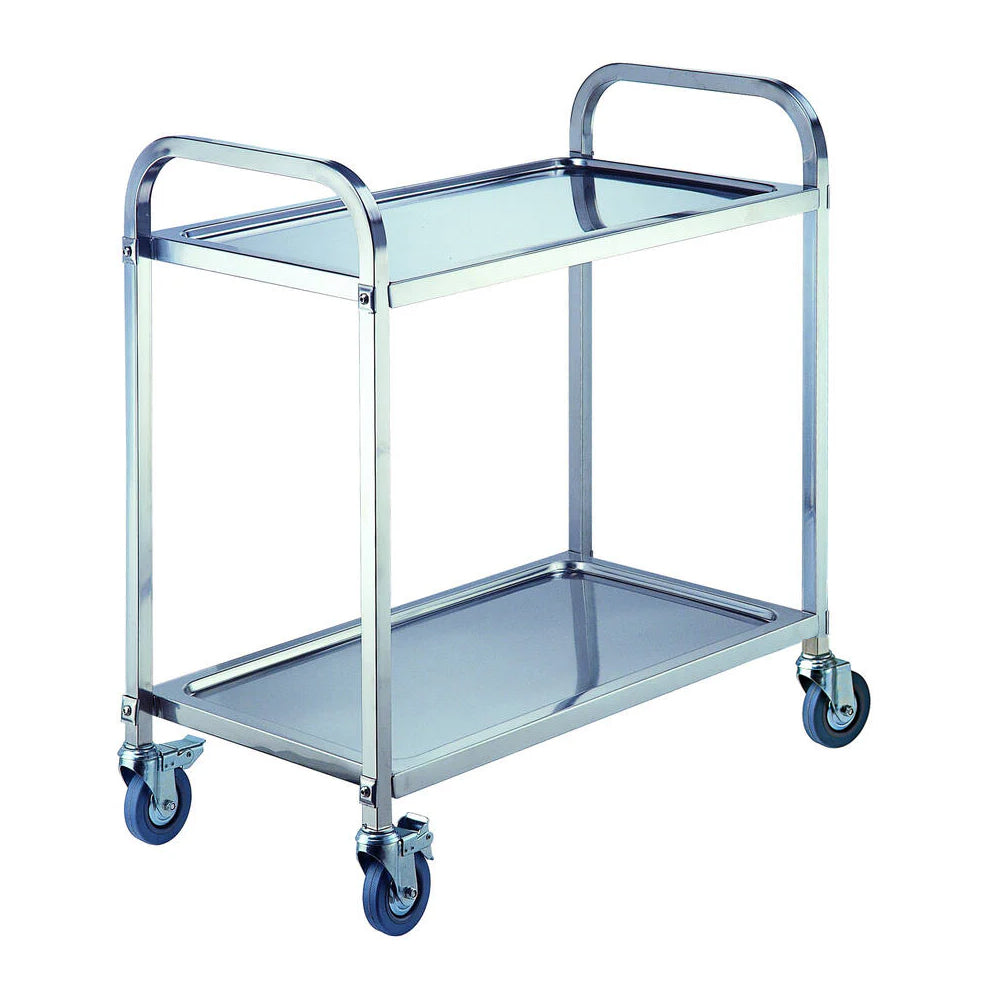 Stainless Steel 2 Tier Trolley steelmates