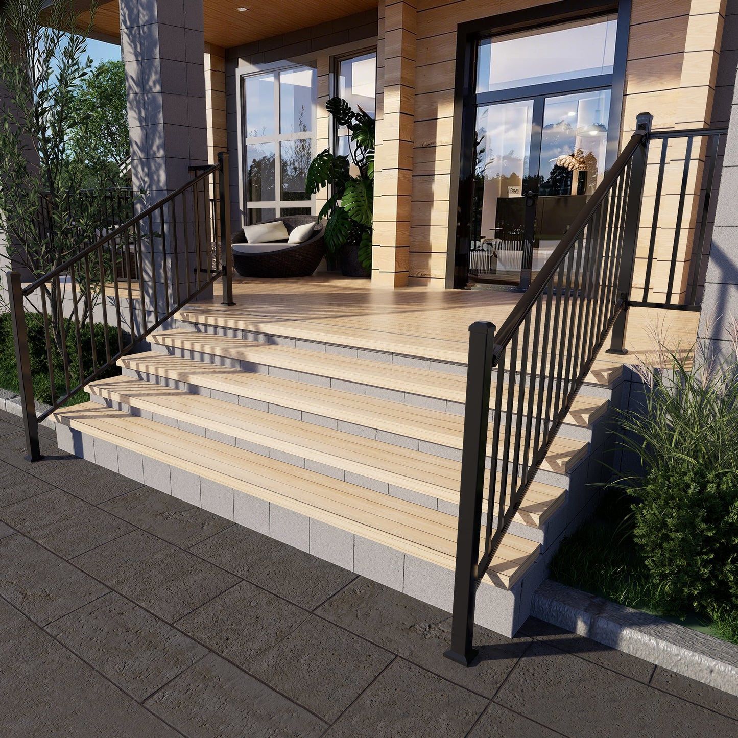 DIY Stair Railing 2000×950mm Steelmates