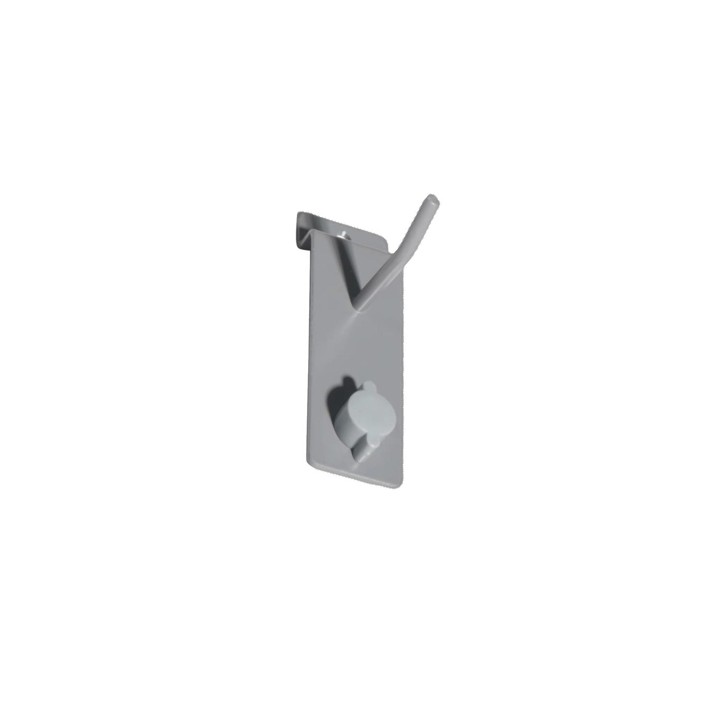 2" Single Fix Slatwall Hook – Grey Steelmates