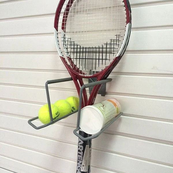 Tennis Slatwall Rack – Grey Steelmates