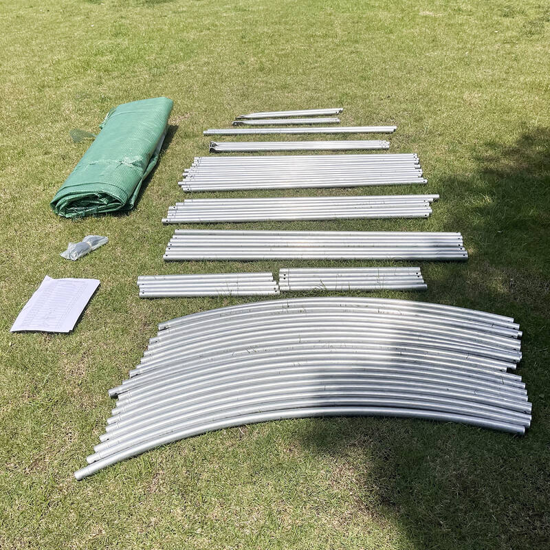 4.5mx3mx2m Tunnel Greenhouses Galvanised Frame Tunnel Greenhouse Steelmates