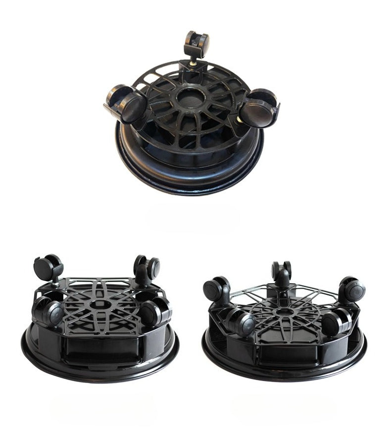 Heavy Duty Plant Caddy with Wheels, Round Pot Stand with Water Tray Steelmates