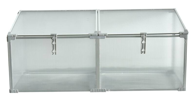 MINI Greenhouse L 120cm x W 51cm x H 39/51cm Mini Greenhouse steelmates