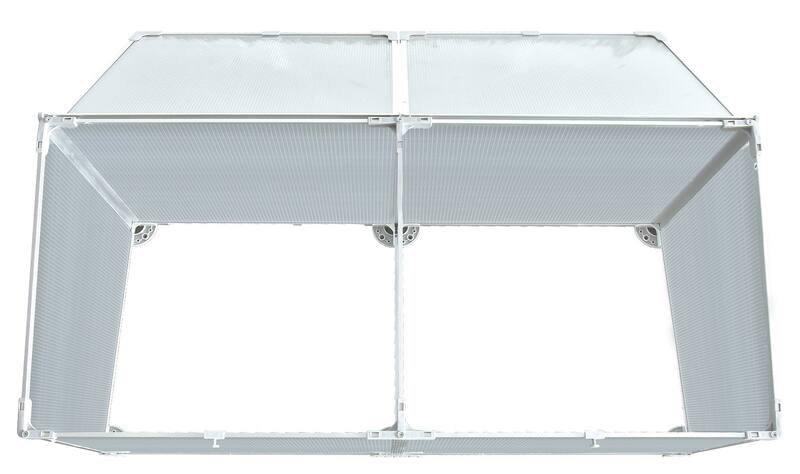 MINI Greenhouse L 120cm x W 51cm x H 39/51cm Mini Greenhouse steelmates