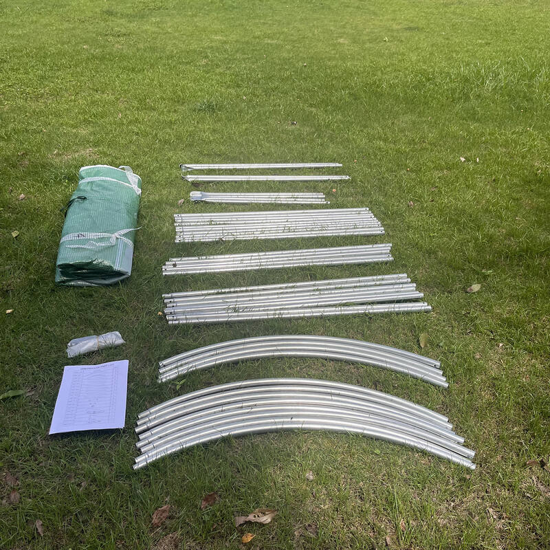 3m x 2m x 2m Tunnel (Side Open) Greenhouses Strong Galvanised Frame Tunnel Greenhouse Steelmates