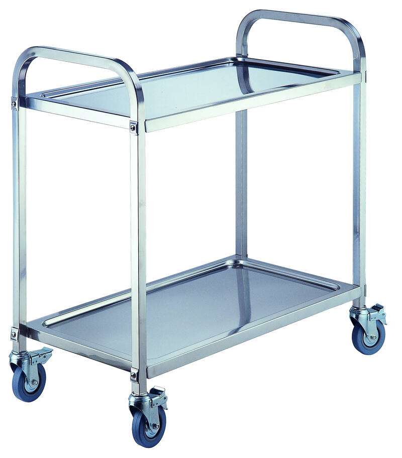 Stainless Steel 2 Tier Trolley steelmates
