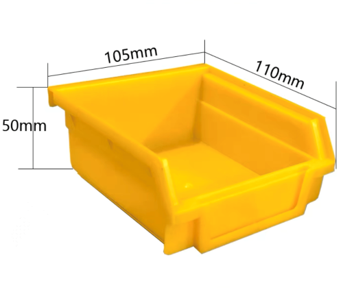 Pegboard Storage Bin - Yellow 110 x 105 x 50mm Steelmates