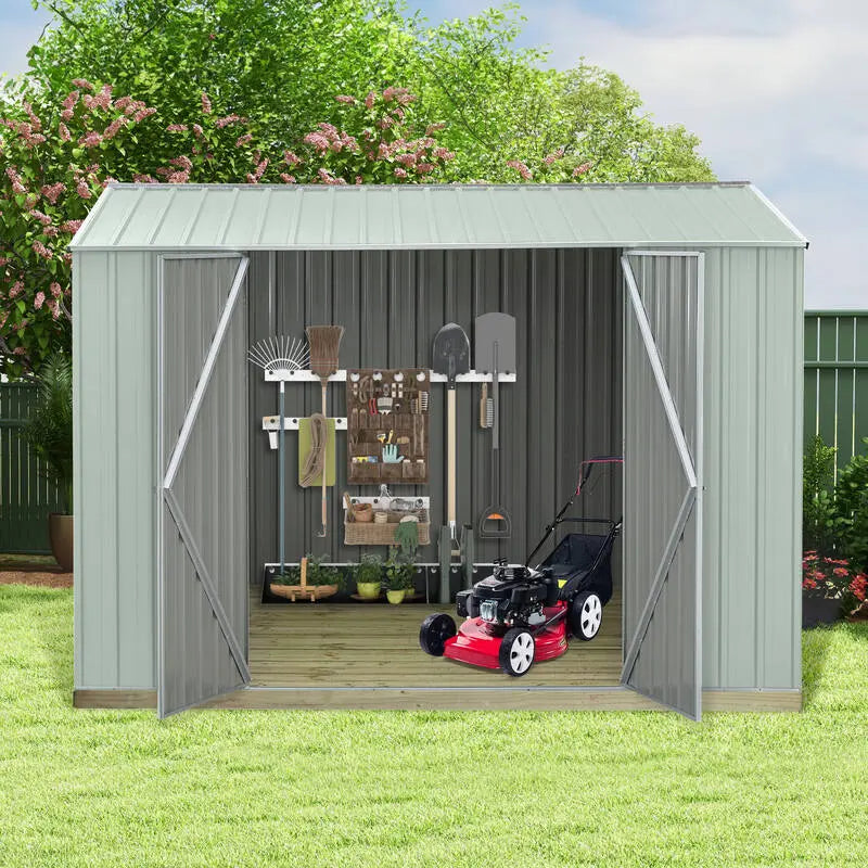 3030 x 3030 x 2090mm Ulti-mates Garden Shed Gable Roof Hazy Grey Ulti-mates