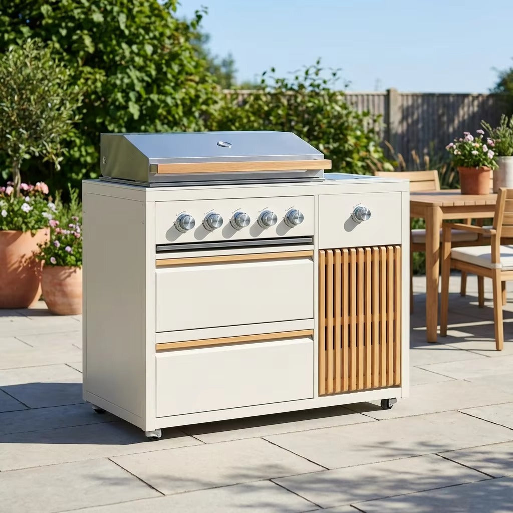 Outdoor Kitchen Gas Grill Module – 5 Burner Steelmates
