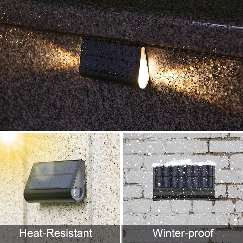 Solar Stair Lights Outdoor 5 Pack Warm White LED Step Lights Steelmates