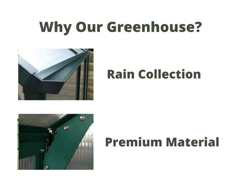 2.4m x 2.2m The Ultimate Greenhouse 6mm Twin Wall Steelmates