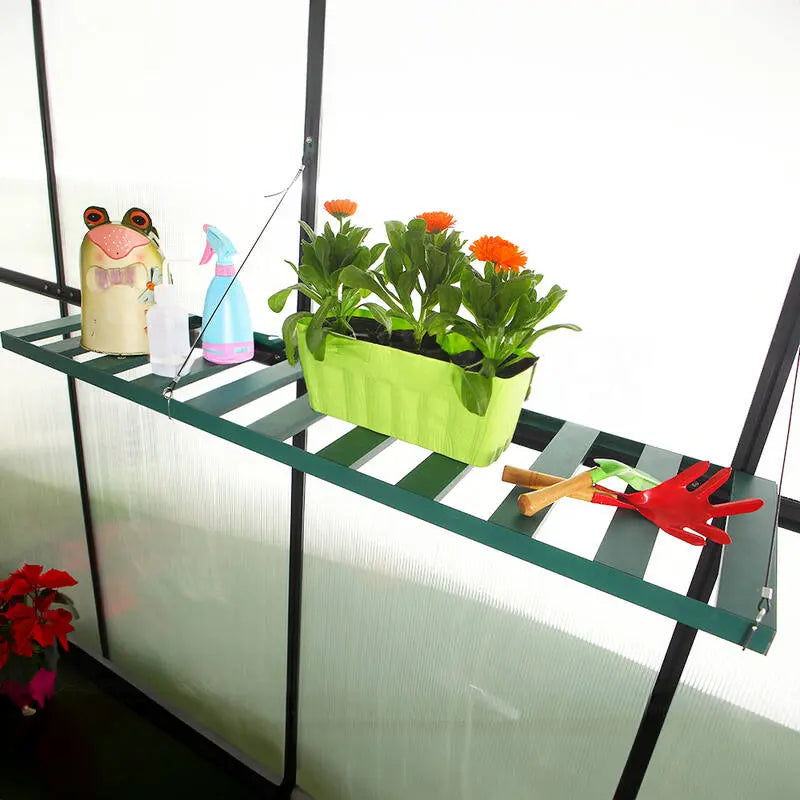 Aluminium Greenhouse Hanging Shelf 1200x300 steelmates