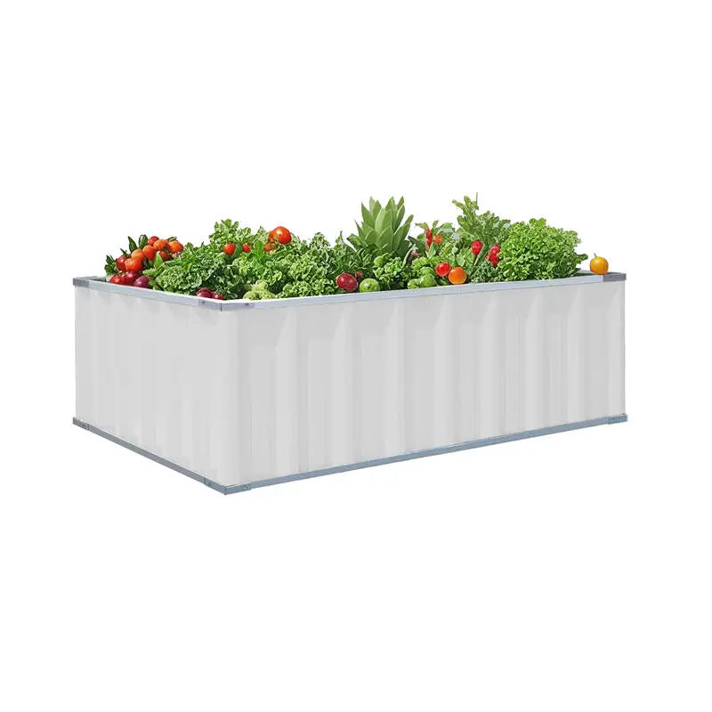 PLANTER BOX 1170 X 900 X 400MM CREAM steelmates
