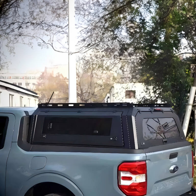STAINLESS STEEL CANOPY FOR FORD RANGER & RAPTOR DOUBLE CAB 2022+ With Dog Window Stallion