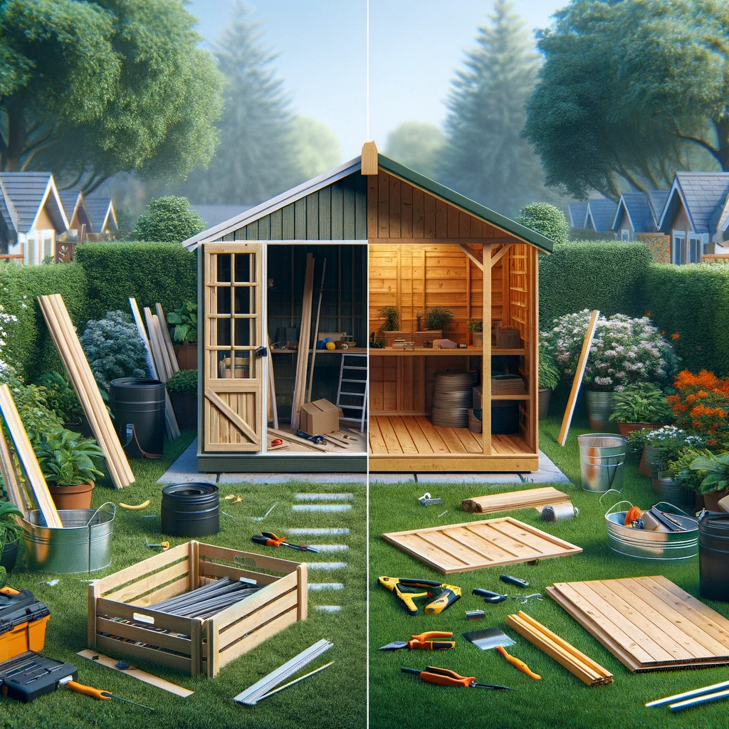 Is it better to buy a pre-made garden shed or build one?