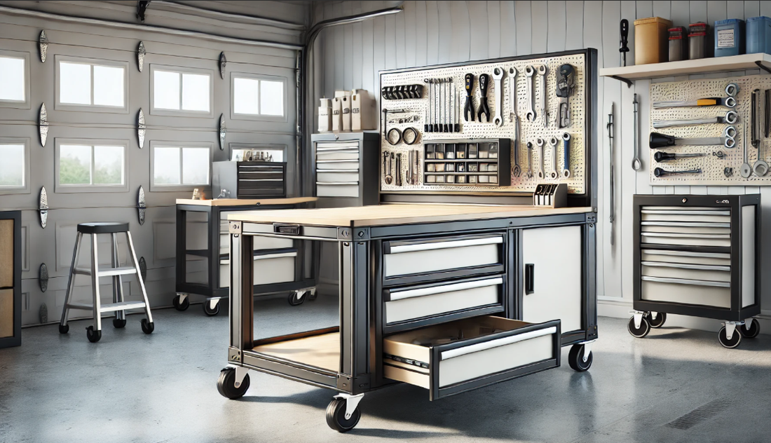 The Most Convenient, Long-Lasting, and Stylish Heavy-Duty Mobile Workbench on the Market Steelmates