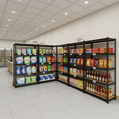 Boltless Shelving H1800x1200x450MM 5 Level MDF Shelves  Steelmates