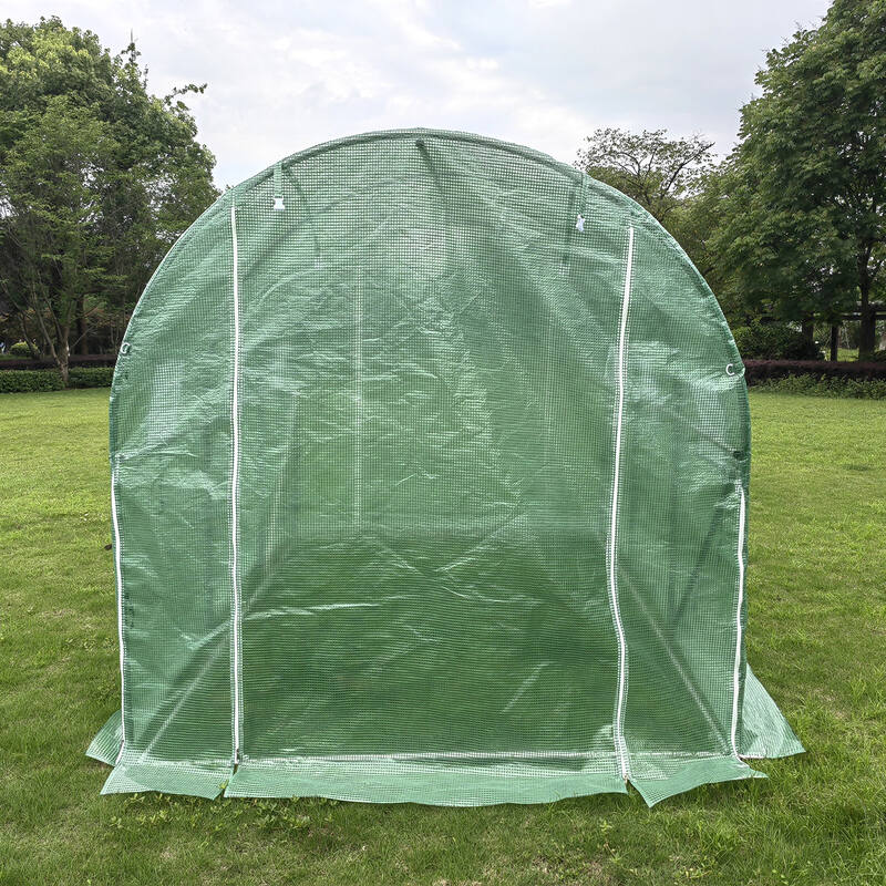 3m x 2m x 2m Tunnel (Side Open) Greenhouses Strong Galvanised Frame