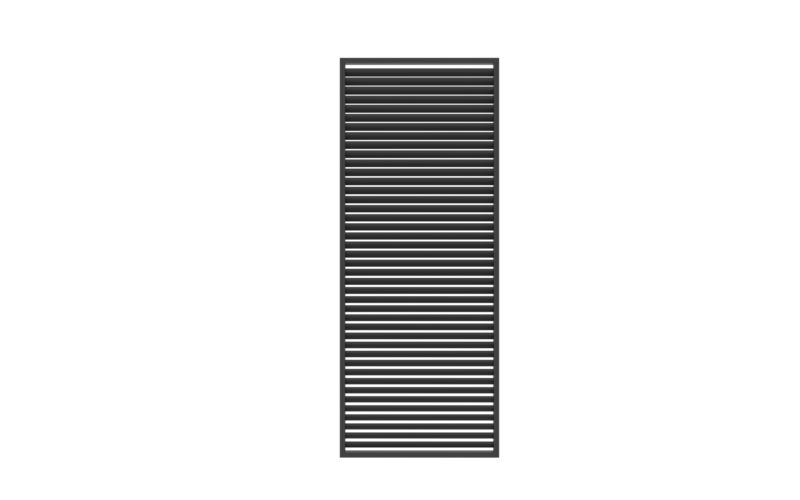 Louvred Pergola Louvre Roof Shutter Wall Dark Grey - 1.235m