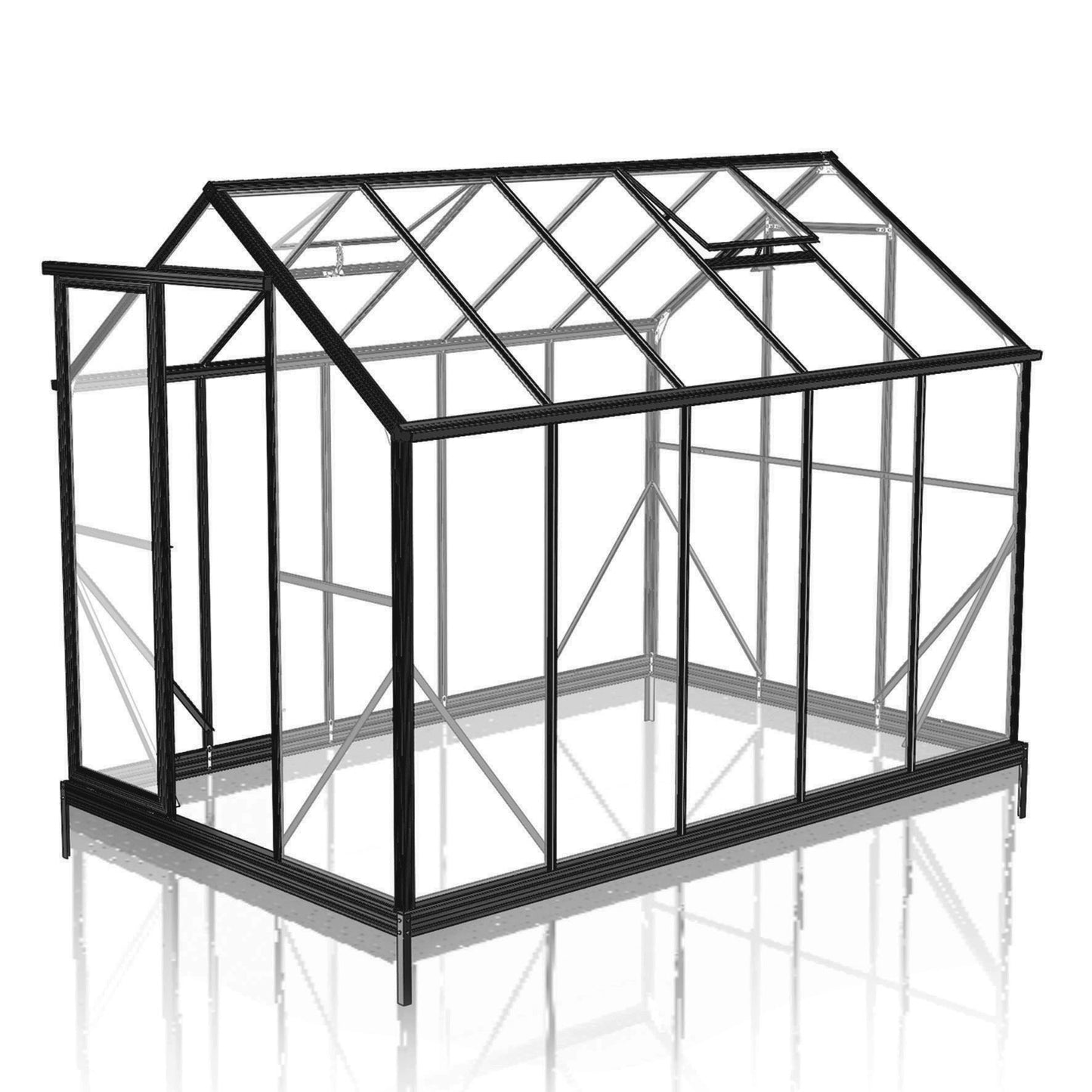 Winter Gardenz Greenhouse 10ft wide series - 4mm Safety Glass
