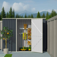 2.55m x 0.89m Garden Sheds Grey