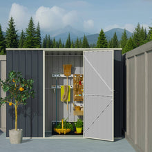 2.55m x 1.30m Garden Sheds Grey