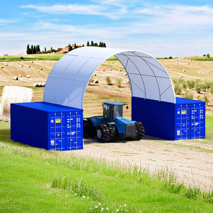 20FT Steel Structure Container Dome Shelter - 6m Length